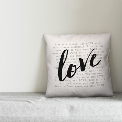 Love Saying Throw Pillow
