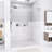 56-60" X 76" H Frameless Single Sliding Shower Door, 5/16" (8Mm) Clear Tempered Glass, Premium Stainless Steel Hardware,Brushed Nickel-123984588