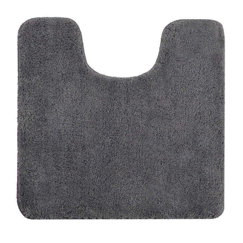 Joyce Microfibre U-Shape Pedestal Mat, Charcoal