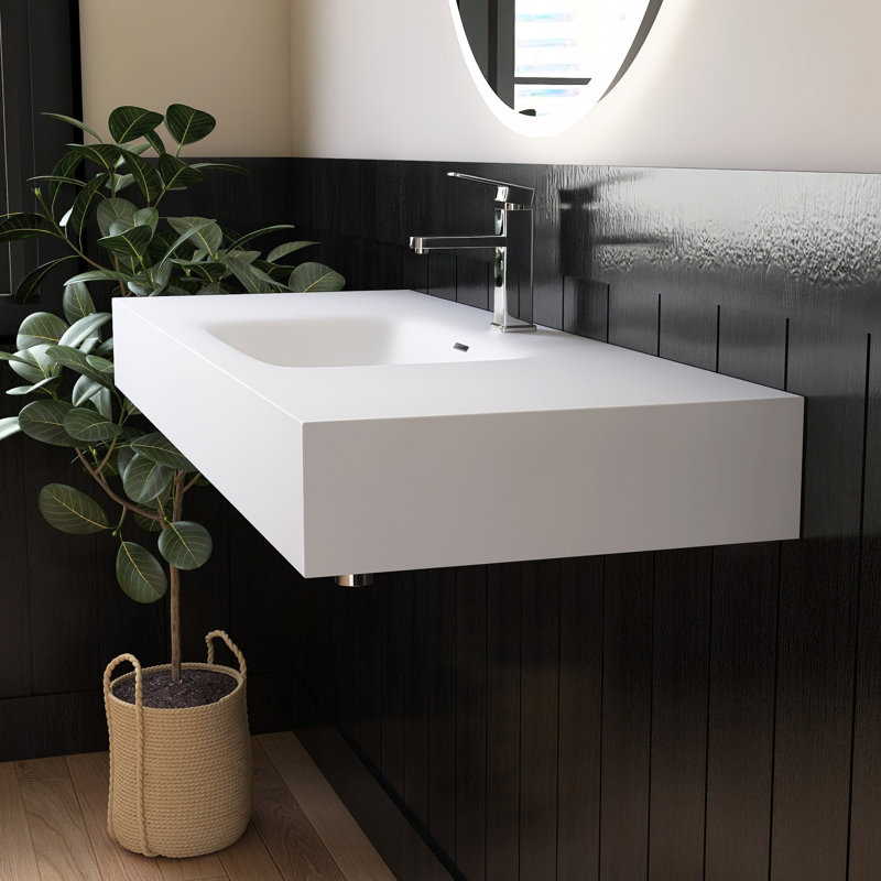 Lavabo de salle de bain mural 48 po