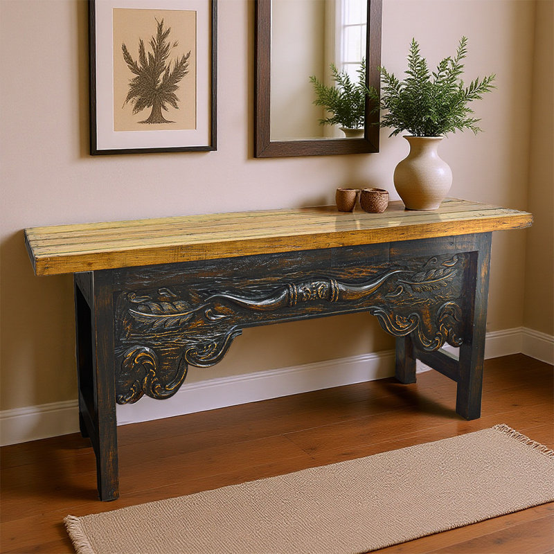 Dellahoy 74.5'' Solid Wood Console Table