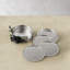 Black Orchid Coaster Set With Holder