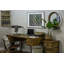 Harless Solid Wood Steel Writing Desk