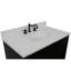 Ensemble de meuble-lavabo de salle de bain simple fixé au mur 37 po Elliston