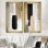 Compositions minimalistes et géométriques dans des tons naturels - ensemble d'art mural moderne Mid-Century de 2