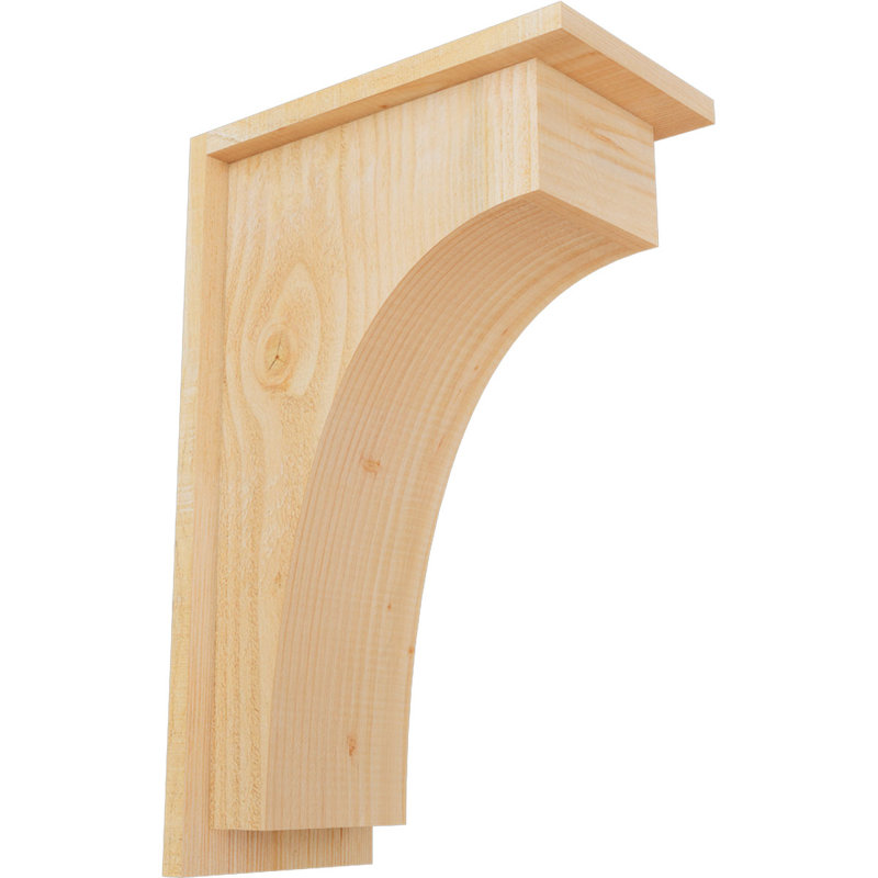 Corbeau Huntington avec plaque arrière, H 22 po x l 8 po x P 14 po, Sapin de Douglas, Sciage brut