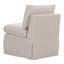 Fauteuil de salle à manger à housse de table Hennécy beige