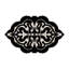 Tapis noir / beige en polyester tissé à la machine Novelty Strout-475997675