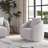 Swivel Accent Chair, Barrel Armchair With Back Pillow & Wood Frame For Modern Living Spaces, Comfort And Style-174356905