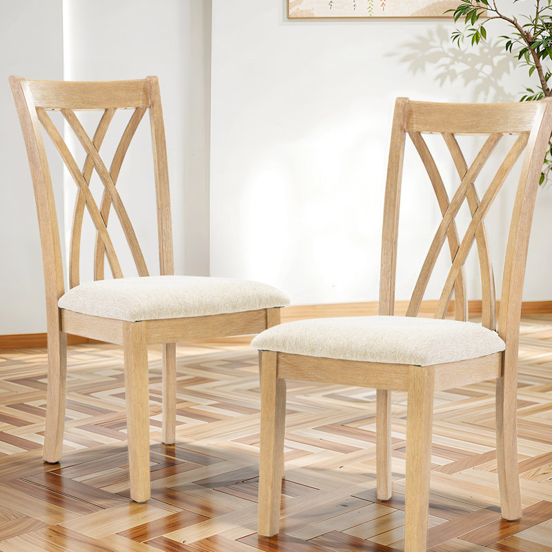 Chaise en bois d'hévéa