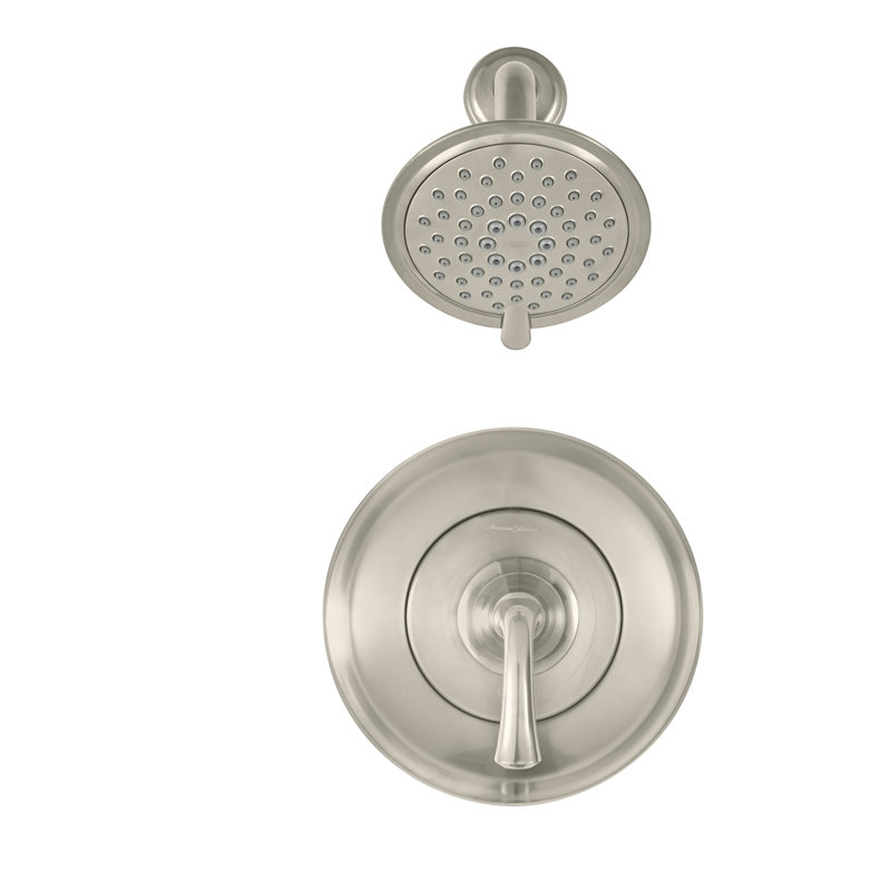 Robinet de douche thermostatique avec inverseur Patience, Nickel brossé