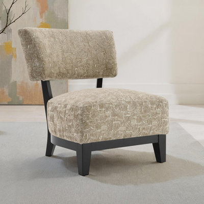 Fauteuil d'appoint rembourré avec dossier incliné Swirle