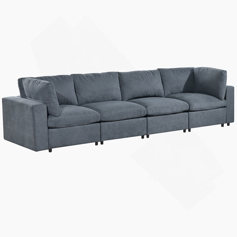 Upholstered Sofa with USB Charge Ports,Wireless Charging and Bluetooth Speaker in Arm