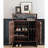 Simple Grille Entryway Shoe Storage Cabinet