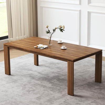 Table de salle à manger rectangulaire en bois massif l 62,99 po Cathelijn