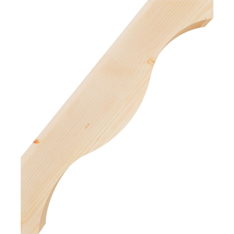 Attelle de genou Funston, Sapin de Douglas, Lisse, H 34 po x l 3,5 po x P 28 po