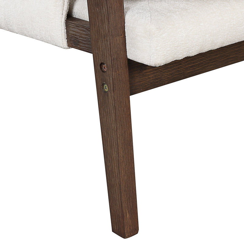 Blerton Mid-Century Modern Velvet Accent Chair