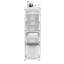 4-Tier Laundry Hamper Sorter, Laundry Storage Organizer With Wheels Removable Rolling Laundry Baskets, Bathroom Cart For Dirty Clothes, White