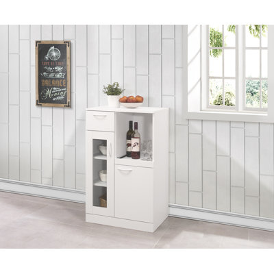 Armoire de rangement, 1 tiroir, 2 portes et tablettes Lewiston