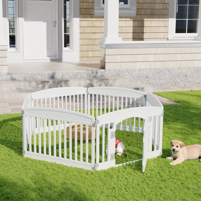 24"H 6 Panel Plastic Exercise Pen With Door