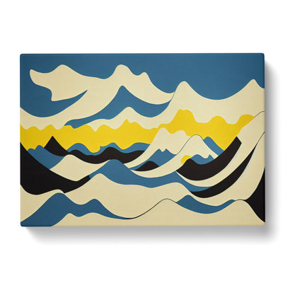 Marvellous Abstract Mountains - Wrapped Canvas Print