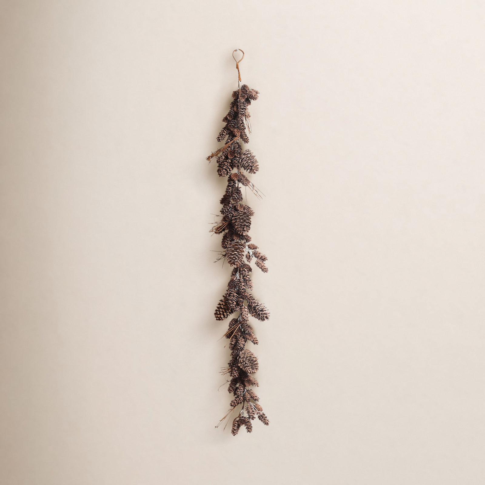 Faux Pinecone Garland, 4' L