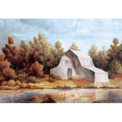 Barn Of Patriotism - Wrapped Canvas Art Prints