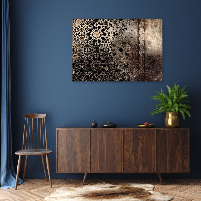 Mandala Orient Texture - No Frame Print on Canvas, 80cm H x 120cm W