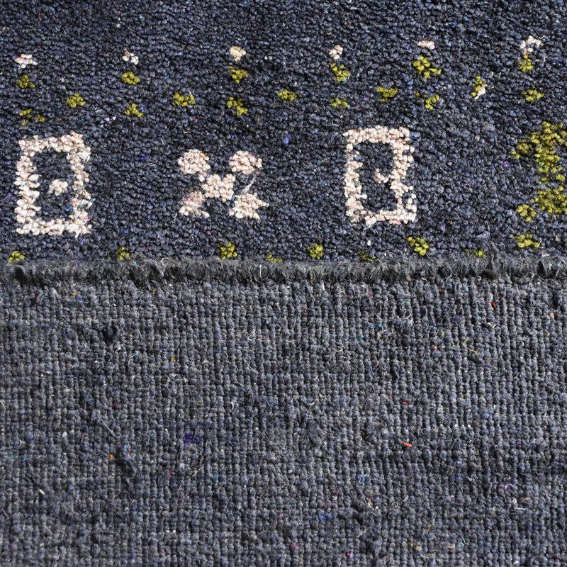 Heywood HAND KNOTTED LOOM SILK ECO-FRIENDLY AREA RUGS  - Charcoal Color, Contemporary Design, Rectangle 5' x 8'