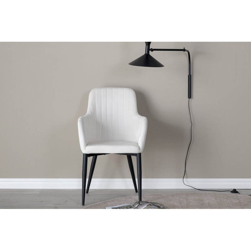 Frankfort 48.5cm H Polyester Upholstered Armchair in White