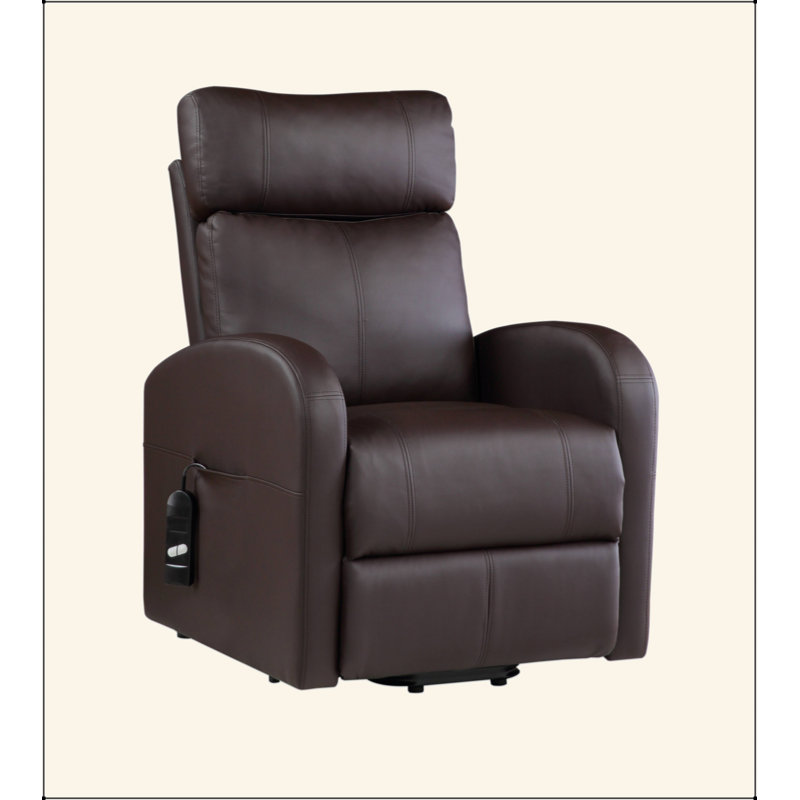 Synthetic Leather Power Motion Recliner W/Lift