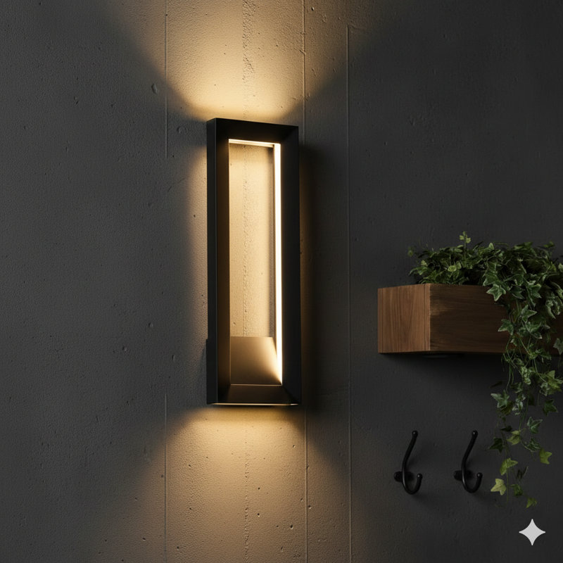 Luminaire mural de 28 pouces avec technologie DEL intégrée.