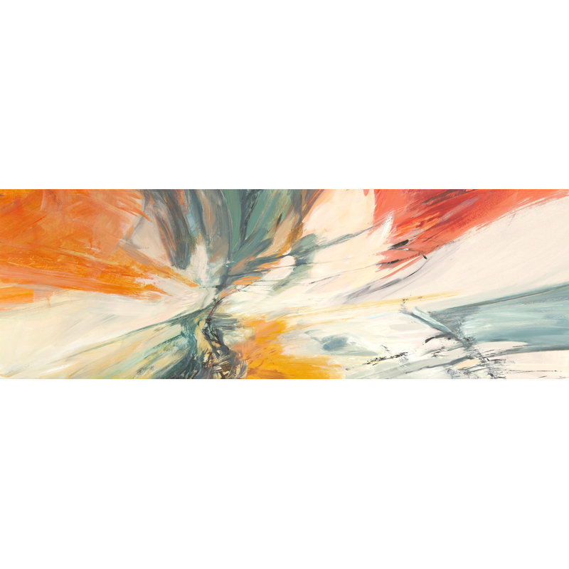 Abstract: Twist & Shout - Wrapped Canvas Print, 35cm H x 100cm W x 4cm D