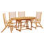 Solid Wood Patio Dining Set Oval Table-101510509-122610819-122610822