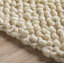 Tapis en laine crocheté à la main ivoire Amaty-536353761