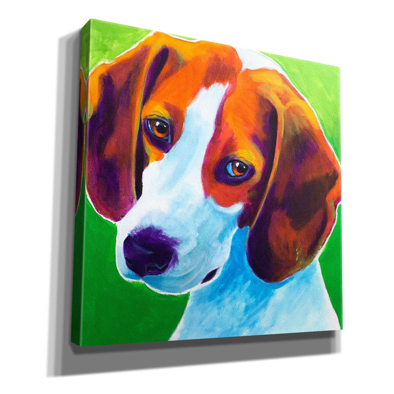 "Beagle - Watson" par Dawg Painter, H 37 po x l 37 po x P 1,5 po