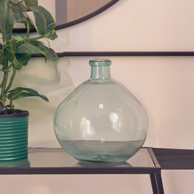 Avana Blue Glass Table Vase