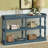 Console Table With 3-Tier Open Storage Spaces And Roman Column Effect Support Legs,Narrow Sofa Entry Table For Living Room, Entryway And Hallway-485726238