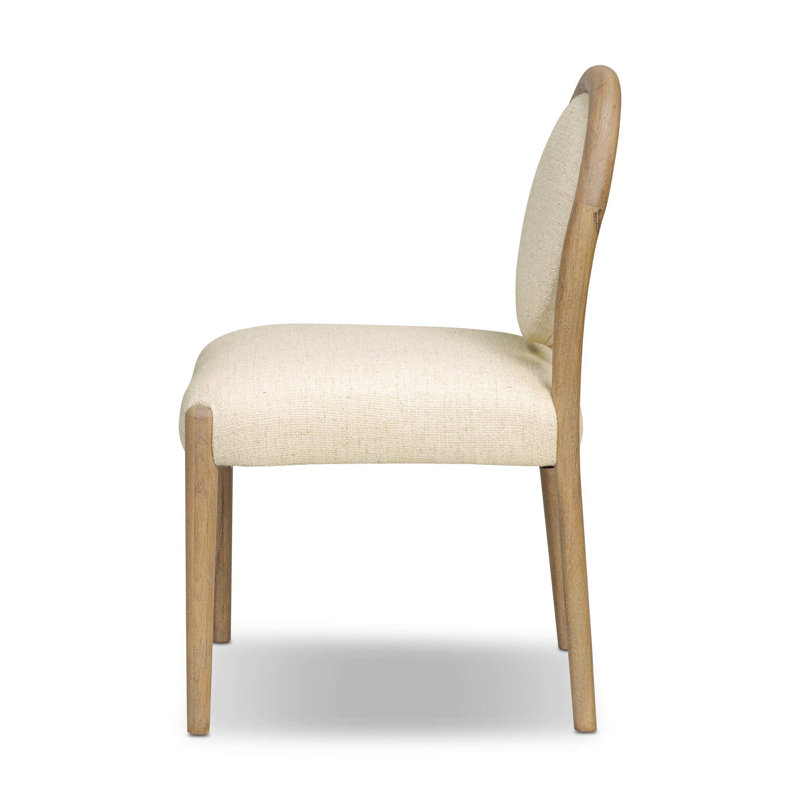 Prentiss Dining Chair-Nubuck Cigar, Thames Cream