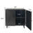 31" Black Wood Accent Cabinet
