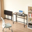 Petit bureau pliable pliable pour les petits espaces, bureau d'ordinateur d'écriture de 39,37 pouces, bureau à domicile bureau pliable pour chambre à coucher 100 * 50, noir