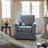 33"W Modern Linen Striped Swivel Upholstered Arm Accent Chair (Set of 5)-2077712398