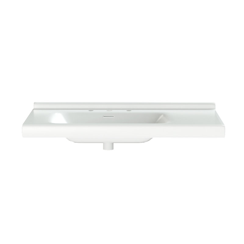 Lavabos rectangulaires pour lavabo de salle de bain 36 pouces, lavabos de salle de bain rectangulaires modernes, lavabos en céramique pour salle de bain en porcelaine blanche, l 36 po x P 20 po - lavabo seulement.
