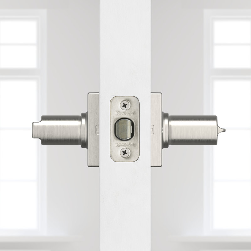 Levier de porte avec rosette Casey, Nickel satiné