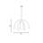 Yula 6-Light Chandelier in Matte Black-2063476104-2063476107-2063476109