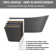 Acrylic Freestanding  Soaking Bathtubs 67'' x 29.5'' Double Slipper Stand Alone Tub in Matte Grey with Side Drain