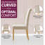 46cm H Linen Upholstered Upholstered Back Parsons Chair-846223007