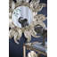 Miroir décoratif de 38 po en métal avec finition dorée, miroir mural Boho pour entrée de salle de bain