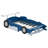 Unfinished Race Car-Shaped Platform Bed with Wheels-94375252-94375253