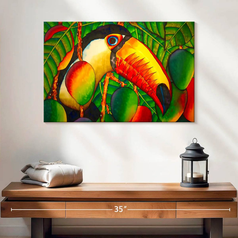 Paradise Toucan, 16" H x 24" W